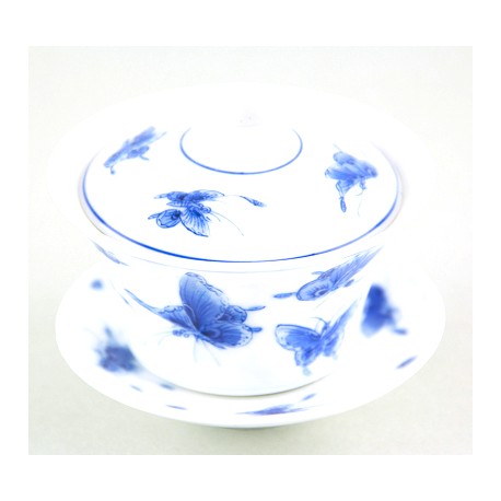 Gaiwan Qing Hua avec papillons 100 ml