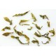 Avec l'infusion, les perles de jasmin se déroulent et dévoilent les feuilles de thé blanc