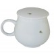 Mug à thé en porcelaine avec couvercle et infuseur 320 ml
