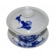 Gaiwan en porcelaine de style Qing Hua peint à la main 100 ml