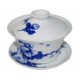 Gaiwan en porcelaine de Jingdezhen de style Qing Hua 100 ml