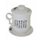 Mug à thé en porcelaine avec couvercle et infuseur décoré d'une calligraphie d'un côté du mug 310 ml