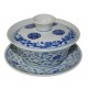 Gaiwan Qin Hua avec arabesque et décor chinois 125 ml